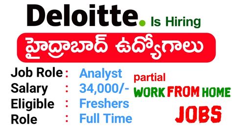 Deloitte Company Job Recruitment Hyderabad Deloitte Jobs