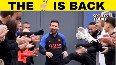 Lionel Messi Greeted With Guard Of Honour On Psg Return After Fifa