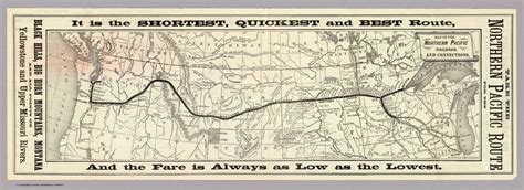 Map Of The Northern Pacific Railroad And Connections David Rumsey