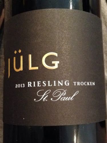 J Lg St Paul Riesling Trocken Vivino