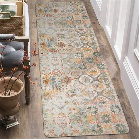 Amazon Lahome Floral Medallion Collection Runner Rug 2 6 X8 Non