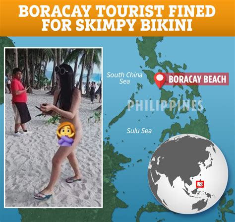 Interesting Green Taiwanese Tourist Fined For Wearing Skimpy String Bikini In Boracay Warning