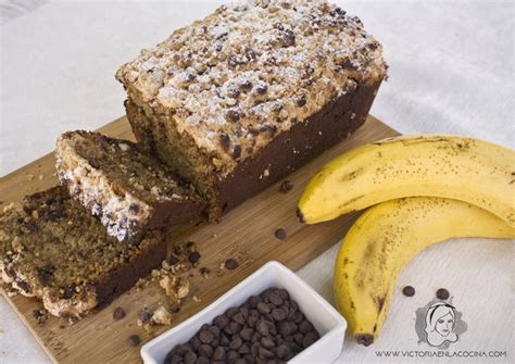 Pan De Banana Con Migas Y Chispas De Chocolate Receta De Victoria En La