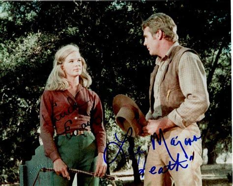 Lee Majors And Linda Evans Signed Autographed 8x10 The Big Valley Photo