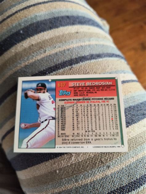 Topps Gold Steve Bedrosian For Sale Online Ebay