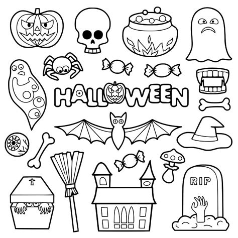 Tô Màu Sticker Ngày Lễ Halloween Trang Tô Màu Cho Bé