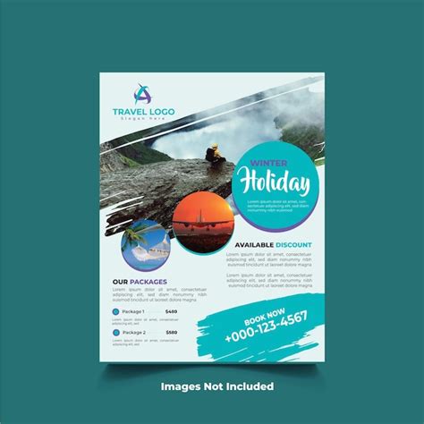 Premium Vector Travel Flyer Design Template