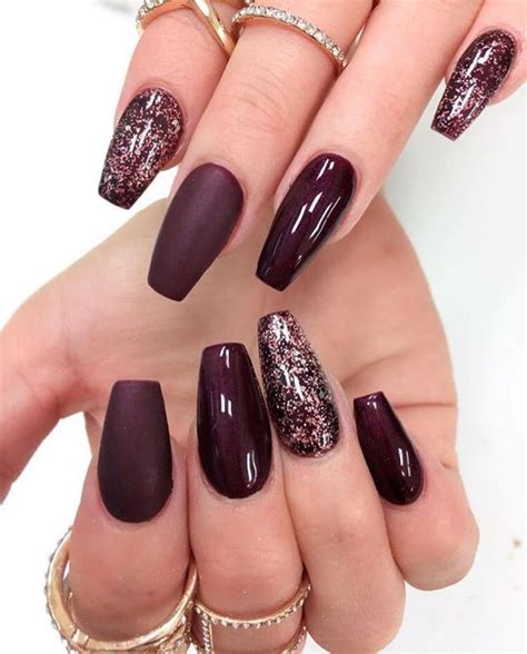 30 Burgundy Nails | Burgundy Nail Color Ideas