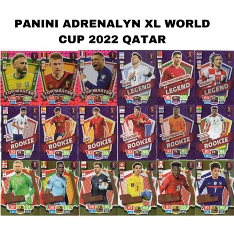 Panini Adrenalyn Xl World Cup Qatar Top Master Legend Rookie