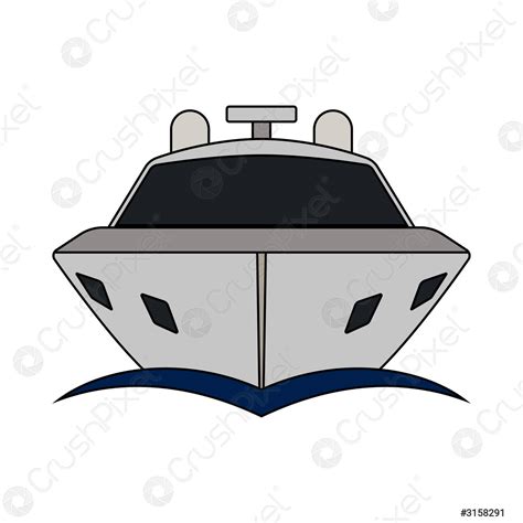 Motor Yacht Icon Stock Vector 3158291 Crushpixel