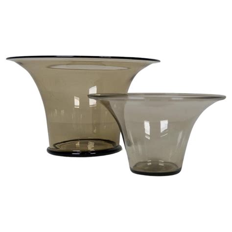 Art Deco Glass Bowls By Simon Gate For Orrefors S Set Of For