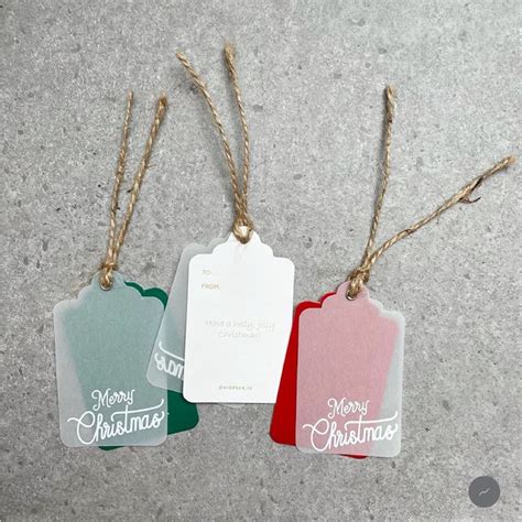 Jual Hangtag Christmas Hang Tag Natal White Ink Shopee Indonesia