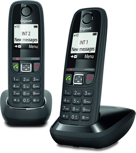 Gigaset AS470 Duo Téléphone fixe sans fil 2 combinés Noir