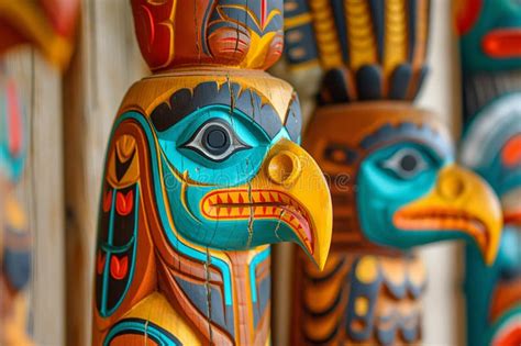 Wooden Tribal Totem Pole Stock Image Image Of Indigenous 333212531