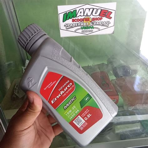 Jual Oli Mesin Motor Matic ENDURO Full Synthetic 0 8 Liter Oli Mesin