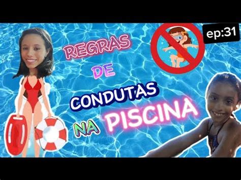 Regras de conduta na piscina para crianças YouTube