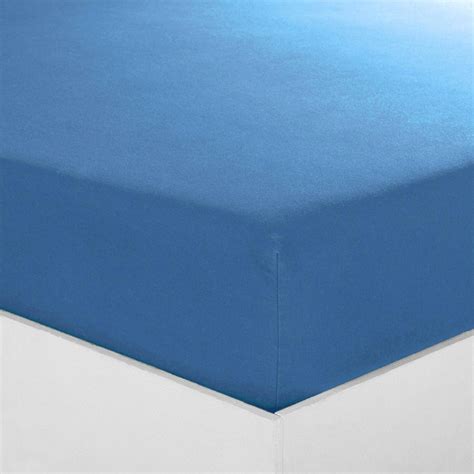 Drap Housse Grand Bonnet Coton Tertio Bleu Azur Drap Housse Pas Cher