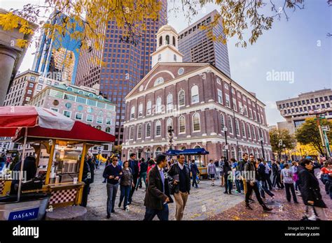 Faneuil Hall Marketplace Boston Massachusetts Usa Stock Photo Alamy