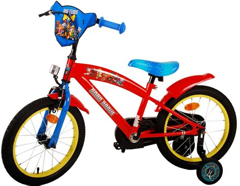 Paw Patrol Kinderfiets Jongens Inch Rood Blauw