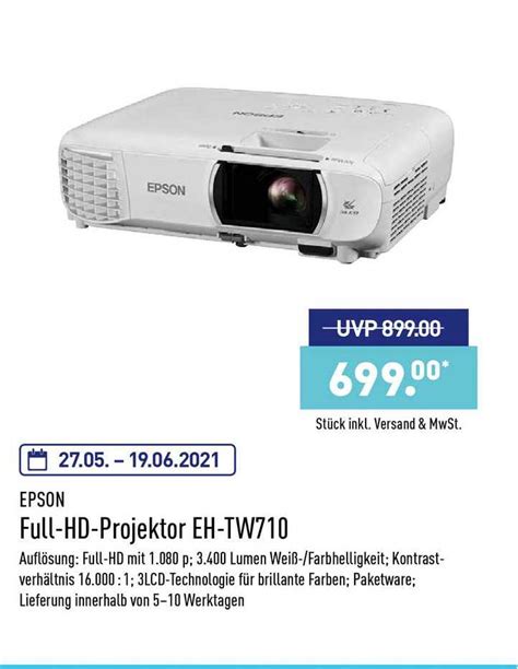 Epson Full Hd Projektor Eh Tw710 Angebot Bei ALDI Nord 1Prospekte De