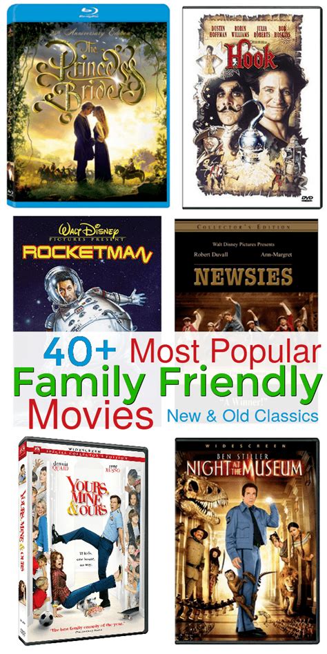 Popular Family Friendly Movies for Family Movie Night