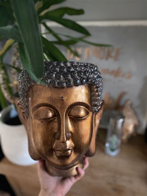 31cm Buddha Head Planter Plant Pot Etsy