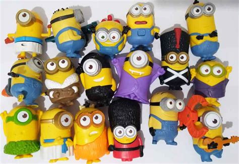 Miniatura Boneco Minion Coleção Mc Donalds 17 Unidades Brinquedo Mc