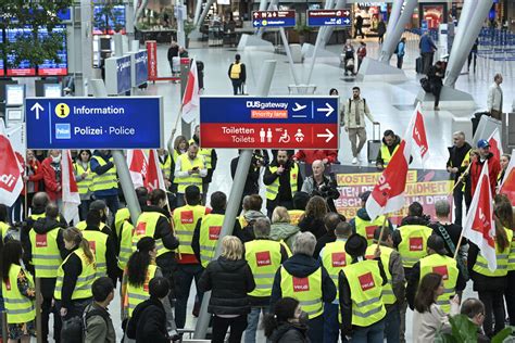 Una Huelga Paralizó La Red Ferroviaria Y Aeropuertos En Alemania La