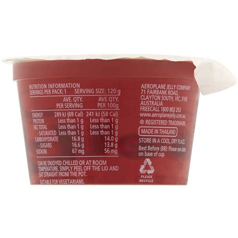 Aeroplane Ready To Eat Jelly Strawberry 120g Woolworths