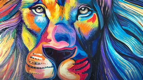 Lion Face Painting Tutorial Easy With Acrylic Spray Paint Youtube