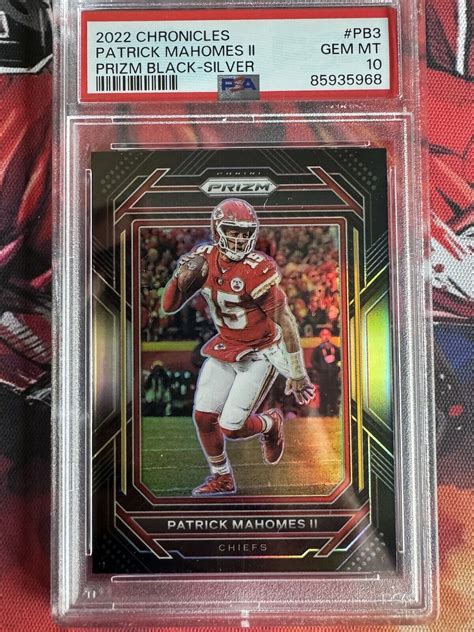 Patrick Mahomes II 2022 Chronicles PB 3 Prizm Black Silver Price