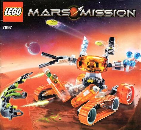 Lego Mars Mission Mb 01 Eagle Command Base Mt 201 Ultra Drill Walker