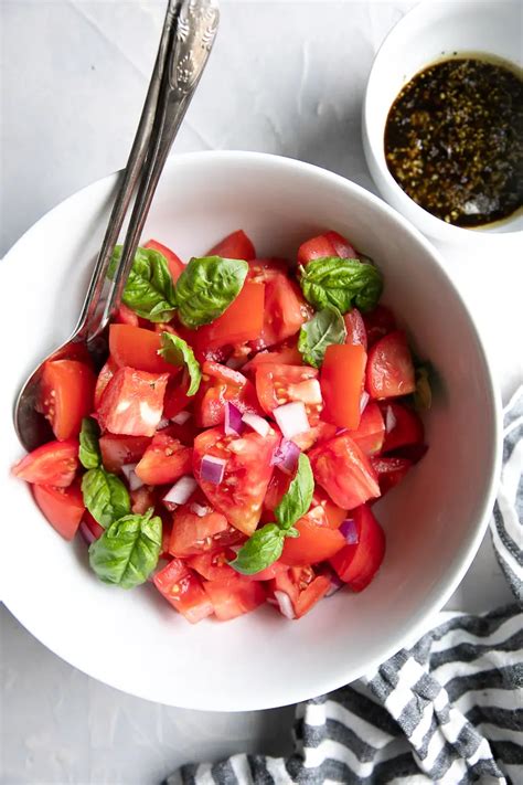 Balsamic Tomato Basil Salad The Forked Spoon