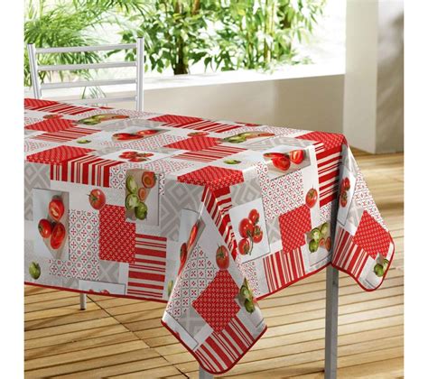 Nappe Rectangulaire Toile Cirée 140x240 cm Amandine Nappe BUT