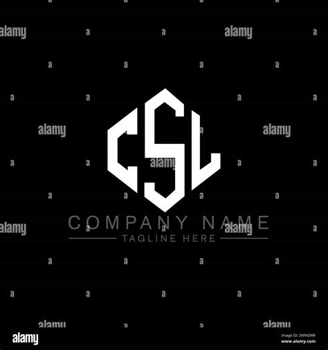 CSL Letter Logo Design With Polygon Shape CSL Polygon And Cube Shape