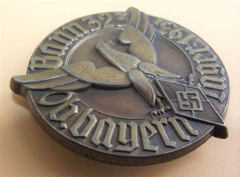 Crow Valley Militaria Hitler Youth Tinne Event Badge Bann