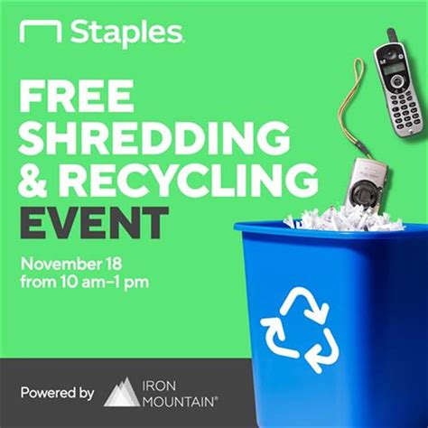 Free Shredding And Recycling Event Nov