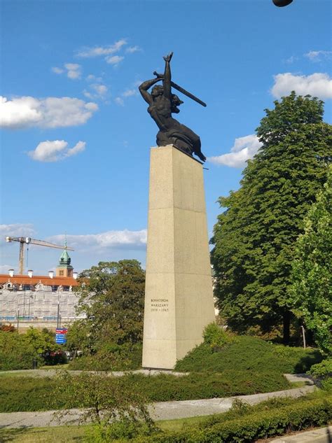 Monument To The Heroes Of Warsaw Poland August Warsaw Poland