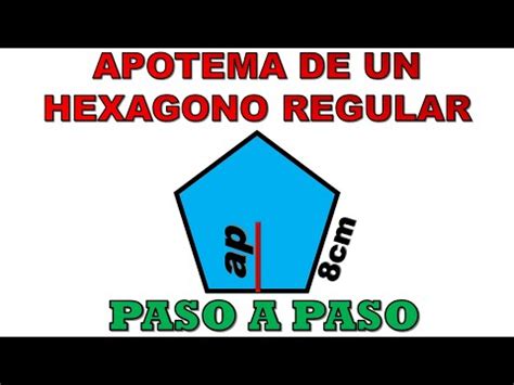 Paso A Paso Como Hallar O Calcular El Apotema De Un Pentagono Regular