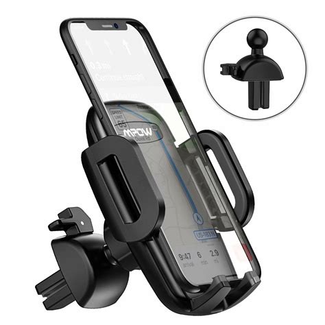 Mpow Car Phone Mount Air Vent Phone Holder Level Adjustable Clip