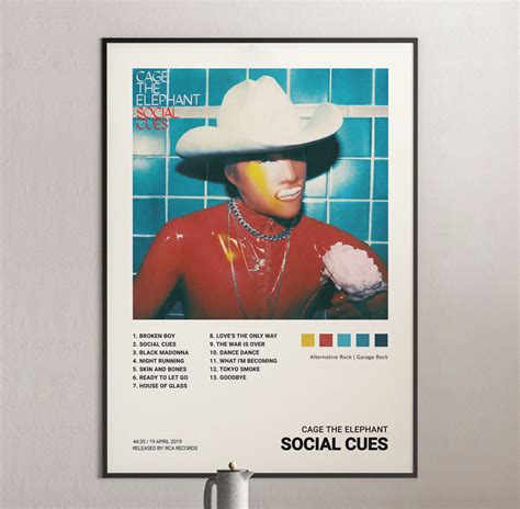 Cage the Elephant - Social Cues Album Cover Poster | Elephant poster ...