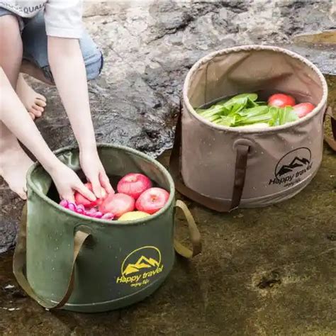 Waterproof Collapsible Bucket Camping Water Storage Container Portable