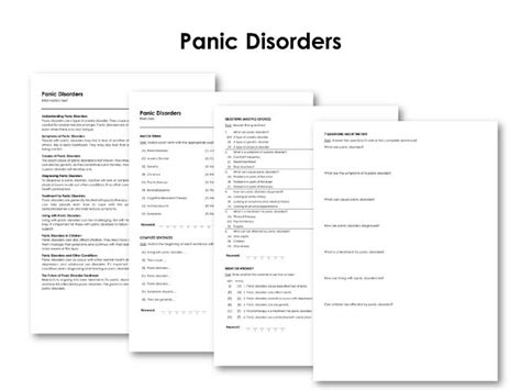 Panic Disorders Teaching Resources