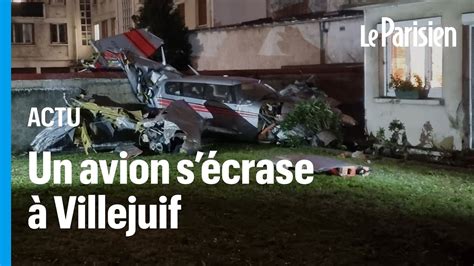 Un Avion De Tourisme S Crase En Plein Villejuif Youtube