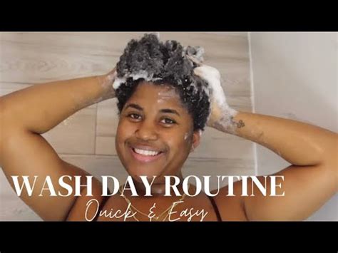 Quick Easy Wash Day Routine For Curly Natural Hair YouTube