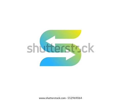 Letter S Arrow Logo Design Element Stock Vector Royalty Free