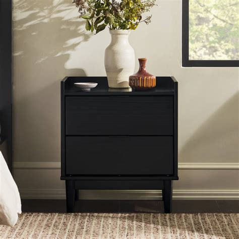 Millwood Pines Zioutas Solid Wood Nightstand Wayfair