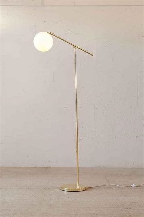 3 Globe Arc Floor Lamp In Brass