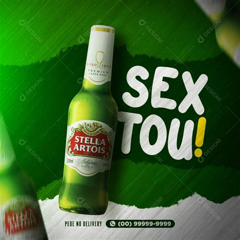 Cerveja Stella Artois Social Media PSD Editável download Designi