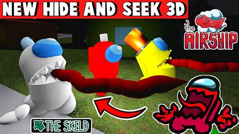 Among Us Hide N Seek 3d Hiderseeker Gameplay Roblox Part 343 Youtube